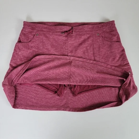 Kuhl Marled Berry Red Mova Cargo Pickleball/Hiking Skort/Skirt Sz XL - Picture 5 of 16